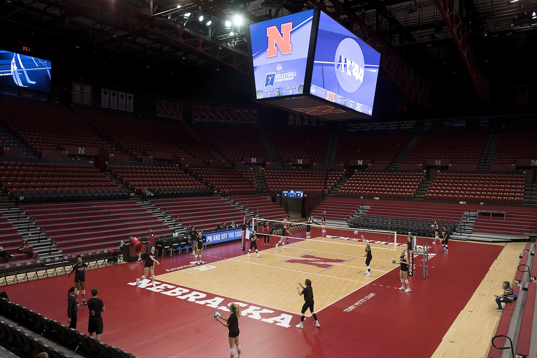 NCAA Volleyball Tournament practice, 11.29